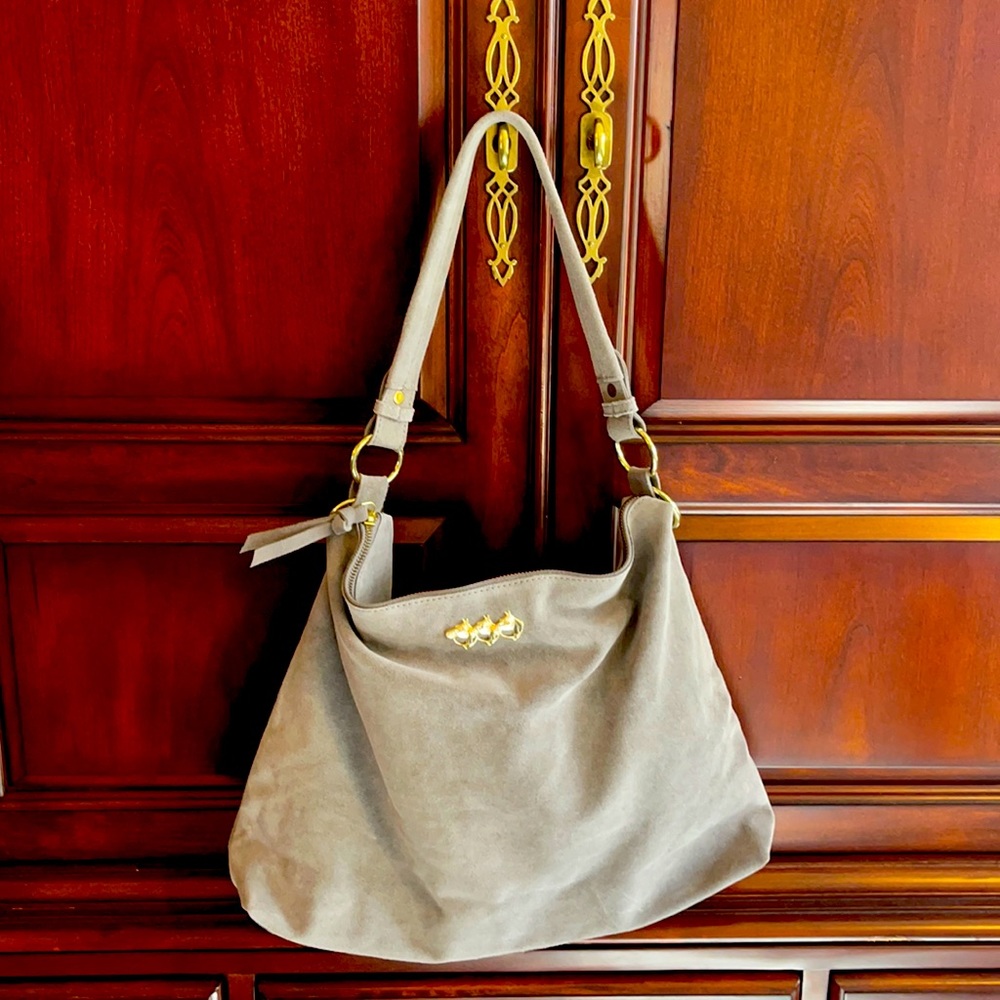 COPY - NWOT Lisi Lerch Slate Grey Suede Finley Tote